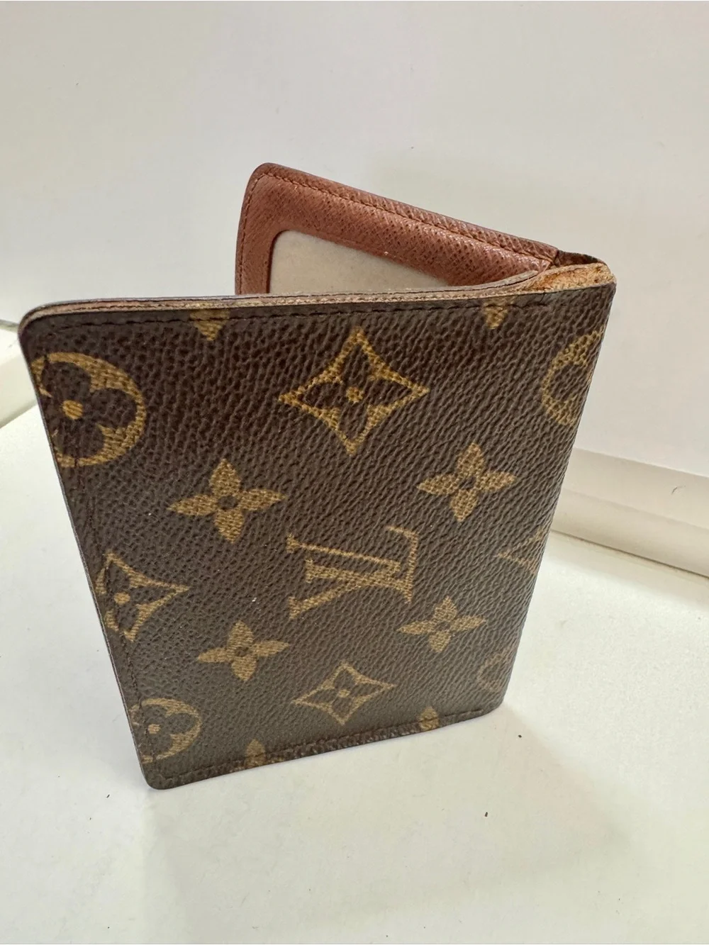 Louis Vuitton Monogram Canvas Card & Key Holder in Brown and Gold